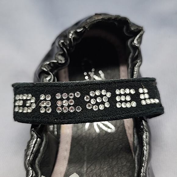 DIESEL BLACK PATENT LEATHER MARY JANE BALLET BABY FLATS BABY NEW WNB SIZE 6 - Picture 4 of 15